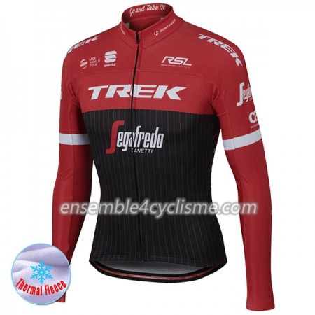 Maillot Cyclisme 2017 Trek-Segafredo Hiver Thermal Fleece N001